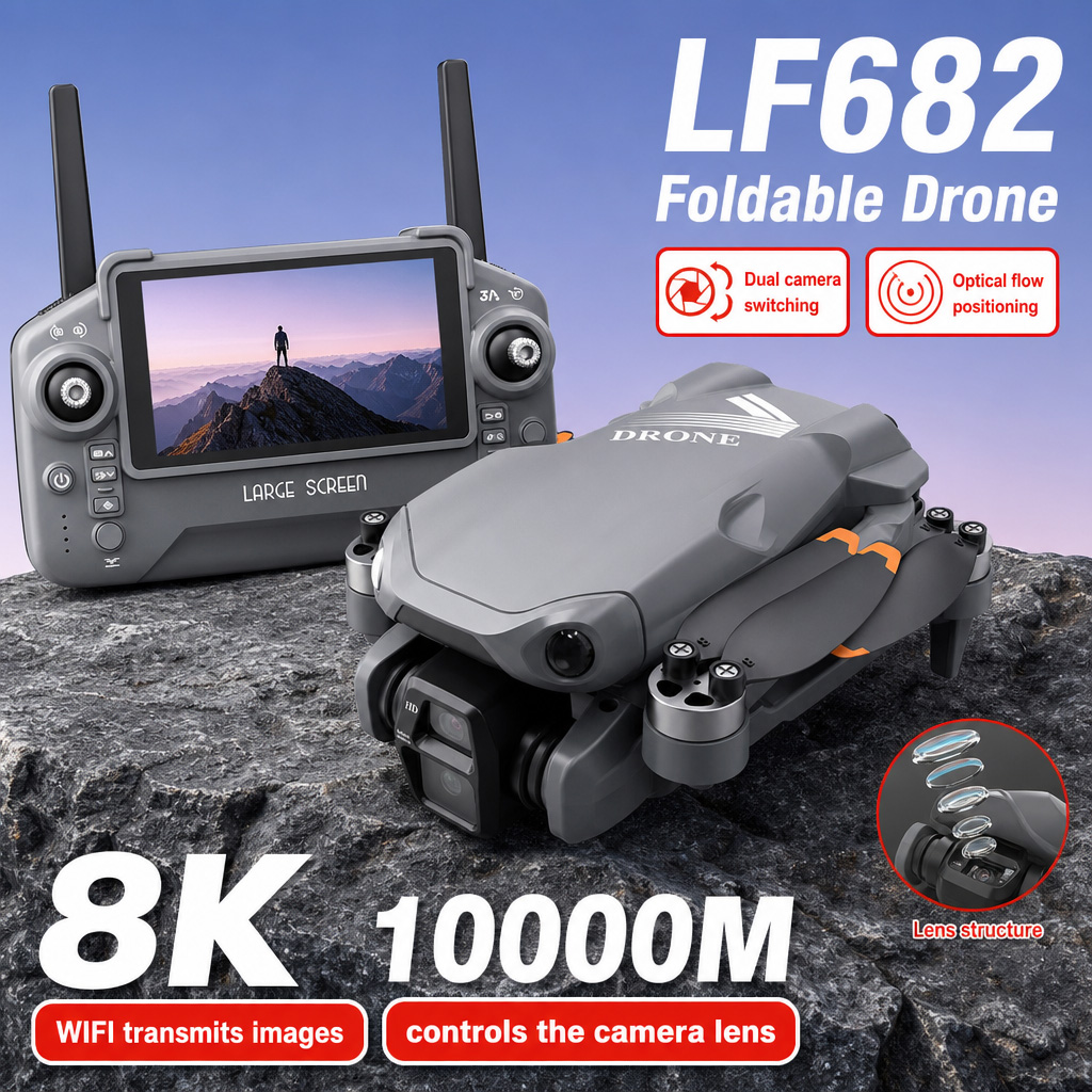 Drone Camera Mount - Drone Aereo LF682 con Doppia Fotocamera