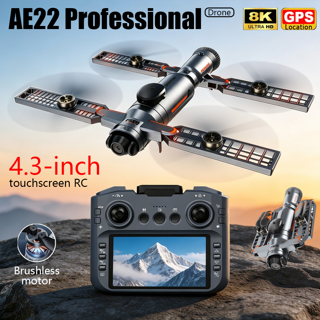 Drone Camera Waterproof - Drone Pieghevole AE22 PRO MAX Aggiornato,