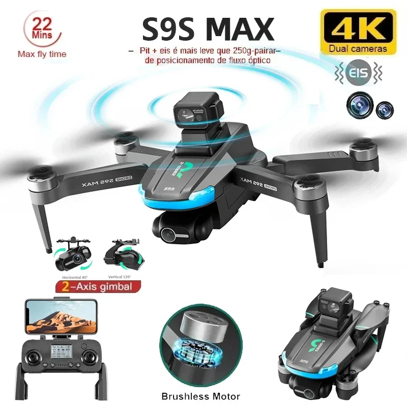 NUOVO S9S MAX MINI Drone 4K 2  - Drone Camera Lens recensione e prezzo