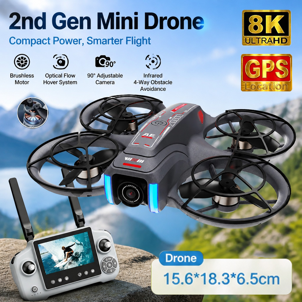 Mini Drone AE21 8K HD con Dopp - Drone Camera Night Vision recensione e prezzo